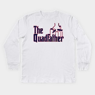 Saquon Barkley Quadfather Kids Long Sleeve T-Shirt